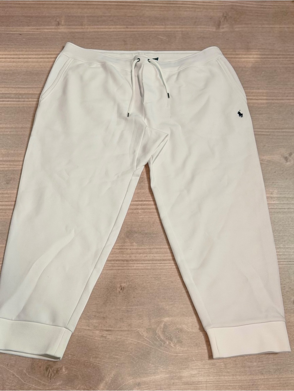 Polo Ralph Lauren Mens Size 1XB Joggers White Fleece Pony Logo Sweatpants NEW - Picture 3 of 4